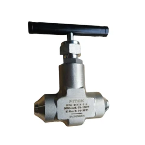 NFSS MTB16 9 G Stainless Steel 316 Butt Weld High Pressure 6000PSI Regulating Stem Integral Bonnet Stem Needle Valve