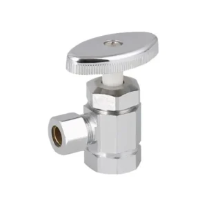NPT Brass Angle Stop Valve with ABS Handwheel for South America Market 3/8″FX3/8″C 1/2″FX3/8″C