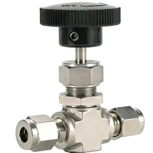NV02 Stainless Steel Alloy Heavy Duty Manual 6000 Psi Industrial Hydraulic Flow Control Valve 1/2 Tube Gas Needle Valve