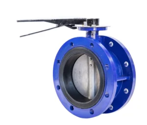Normal Temp Double Flanged Butterfly Valve 10inch Wafer Style with EPDM NBR PTFE FKM Seat for Multiply Medium