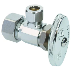 OCR19X C1 1/2″ X 3/8″ Angle Valve Chrome Plated Multi-Turn Angle Stop