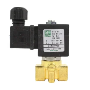 ODE Solenoid Valve Brass G 1/4” DN8 21A2KV30 AC220V AC110V DC24V AC24V 2 Way Direct Acting N.C. Normally Closed FKM Original