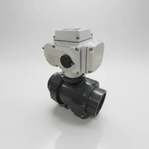 OEM 2 Way PVC Electric Ball Valve Double True Union Plastic Electric Actuator 12V/24V/220V On/Off High Torque Factory Direct
