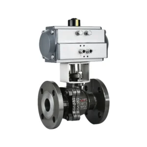 OEM 2in-16in CF8M Pneumatic Flanged Ball Valve PN10 PN16 API ANSI Class Industrial Control Valve