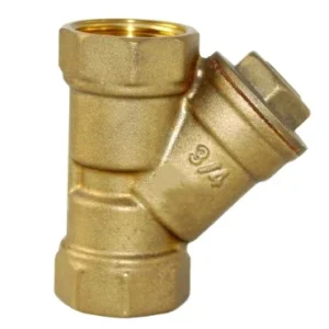OEM Brass Y Strainer Filter Valve 1/2 to 2 Size Y Type Strainer with Stainless Steel Filter Vertical Mounted BSP/NPT Female