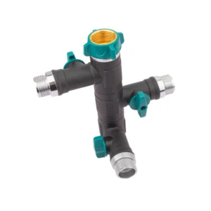 OEM Contractor CNC Splitter 3 Outlet Quick Connect Manifold SS NSF 61 Certified for Water Faucet 3 Way Garden Hose Splitter