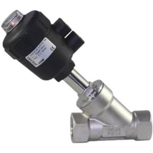 OEM Customizable 304 Stainless Steel Angle Seat Valve High Temperature Pneumatic Control NPT/BSPT DN10~DN80 Water/Gas 1