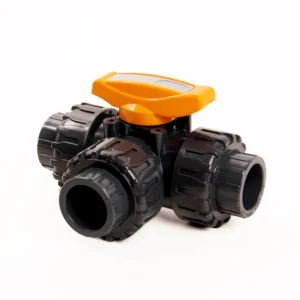 OEM Customizable Manual Three Way UPVC Ball Valve for Water Control Male Connection 1/2 to 2 Sizes