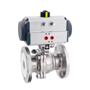 OEM Flanged Threaded End Industrial Use High Temperature Water High Pressure Pneumatic Actuated Stainless Steel Ball Valve
