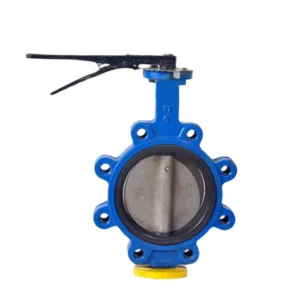 OEM High Performance Ductile Iron PTFE Manual Wafer Butterfly Valve Double Eccentric WCB Stainless Steel Water Media Zero