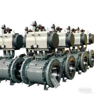 OEM High Pressure High Temperature Pneumatic Actuated Flanged Carbon Steel Ball Valve DN250 for Oil Gas Pipeline