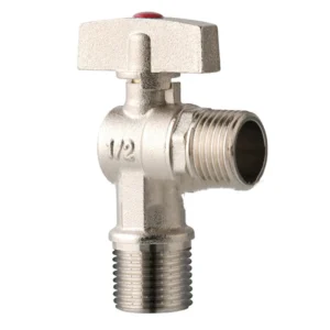 OEM Manual 3/4″ Inch DN15 Brass Angle Valve Hot Cold Switch Ball Core Shut off Water Stop Bathroom Toilet Heater Controller