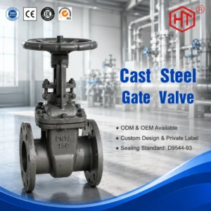 OEM ODM GOST Gate Valve Cast Steel Flanged Connection Manual Water Control Russian Standard Gate Valve
