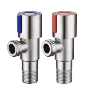 OEM ODM Sanitary Brass Angle Stop Valve 2 Way 3 Way Triangle 1 2″ Core for Water Toilet Bathroom Use