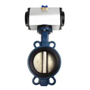 OEM Pneumatic Operator EPDM Rubber ASTM A216 WCB Wafer Butterfly Valve CE Certified for Oil Applications General