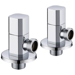 Octagonal Square Bathroom Angle Valve Kitchen 1/2 Inch Anti-corrosion Brass Stop Check Core Angle Valve