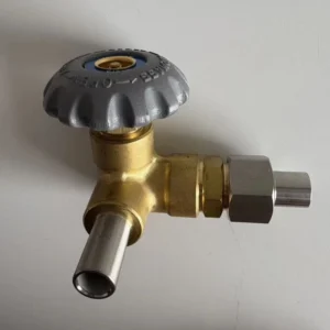 Origin Manufacturer DN10 Tube Connection Copper Globe Valve with Excess Flow Device for Fluid Gas Tank