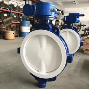 PN10 PN16 Corrosion Resistant Full PTFE Lined Butterfly Valve for Strong Acid and Alkali