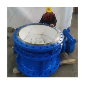PN10 PN16 Double Flange Connection Telescopic Butterfly Valve for Pipe Compensation