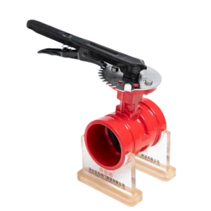 PN16 DN65 Cast Iron Manual Grooved End Butterfly Valve with Hand Lever