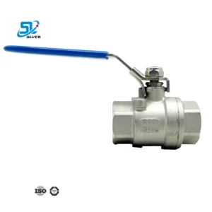 PN16 PN25 PN40 PN64 DN15 DN20 DN32 DN40 DN65 Stainless Steel Threaded 2 PCS Ball Valve With Handle