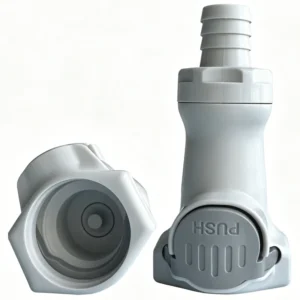 PP Plastic Quick Disconnect Coupling Compatible with CPC HFC Series Valved Connector 3/8 1/2 Hose Barb