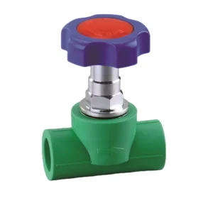 PPR Pipe Stop Globe Valve DN20 63 Smooth Brass Valve Core Green or White Color