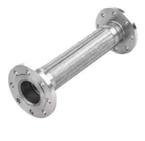 PTFE Lined High Pressure Metal Hose High Flexibility Chemical Resistant Braided Stainless Steel for Power Plants