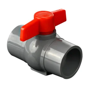 PVC Ball Valve Customization Support Plastic Ball Valves All Sizes Grey Color Ball Valve