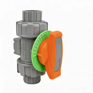PVC V Type Ball Metering Valve Two Union Ends CPVC Material for Pressure Soft Washing Applications