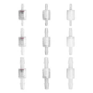 PVDF Food Grade PP Spring Check Valves SUS316 Ball Valve Fittings Hose Connect Mini Plastic Check Valve 1/8″ 3/16″ 1/4″