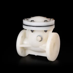 PVDF Swing Flange Check Valve Horizontal Non Return One Way Valve for Chemical Plastic Pipes