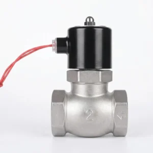 Pilot Piston Type High Pressure Threaded Shutoff Solenoid Electromagnetic Steam Valve 220V 24V High Temperature Boiler