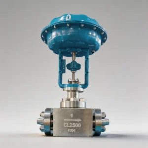 Pneumatic Actuated High Pressure Flow Control Valve Threaded Forged Steel with Limit Switch and Solenoid Valve ASME Supplier