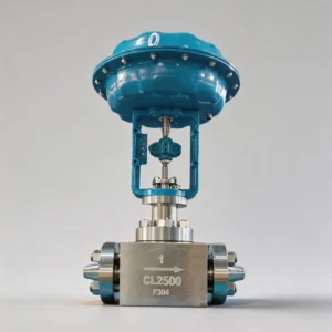 Pneumatic Actuator Operated High Pressure Cryogenic Control Valve Socket Weld Stainless Steel with Positioner CE