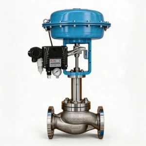 Pneumatic Air Control Valve DN50 for Compressed Air with Industrial Positioner and Auto Trim Kit Stainless Steel