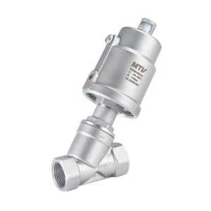 Pneumatic Angle Seat Globe Valve 2 Way SS304