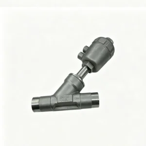 Pneumatic Angle Seat Valve 316L Stainless Steel Female Thread for Water Applications 1 in Port Size