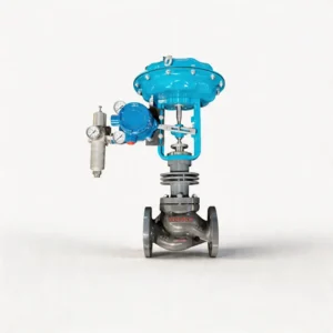 Pneumatic Automatic Control Valve with Linear Trim and Electric Positioner for Steam Flow Regulating and Pressure Control Gas
