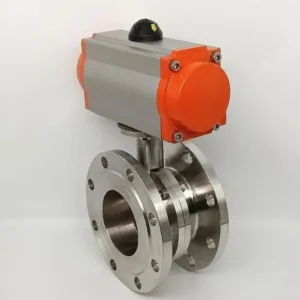Pneumatic Butterfly Valve 316L Ss Sanitary E Tri-Clamp CIP SIP Compatible EHEDG Certified Butterfly Valve