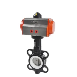 Pneumatic Butterfly Valve DN80 3 Inch PN16 Cast Iron Wafer Type Butterfly Valve With EPDM Seat
