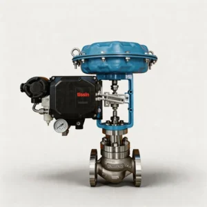 Pneumatic Control Valve with Diaphragm Actuator for Acid Service PTFE Body Lining Flanged Globe Type 4-20ma Positioner DN25