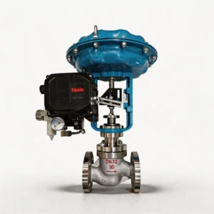 Pneumatic Control Valve with Diaphragm Actuator for Low Flow Proportional Control 4-20mA Feedback PTFE Seal Compact Size DN15