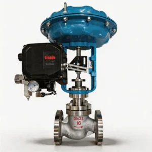 Pneumatic Control Valve with Diaphragm Actuator for Natural Gas Flow Control High Pressure Class 300 RF Flanged DN50 PN40