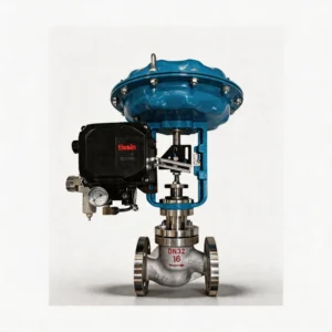 Pneumatic Control Valve with Diaphragm Actuator for Oil Flow Proportional 4-20mA Positioner Feedback Flange Connection Globe