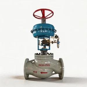 Pneumatic Control Valves with Diaphragm Actuator 4-20mA Digital Smart Positioner and 300# RF Flange for Gas Flow Regulating
