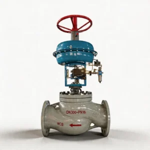 Pneumatic Control Valves with Diaphragm Actuator 4-20mA Digital Smart Positioner with DN25 Flange for Oil Flow Regulating