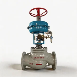 Pneumatic Control Valves with Diaphragm Actuator 4-20mA Digital Smart Positioner with PTFE Seal for Ozone Flow Regulating