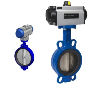 Pneumatic Double Acting Cylinder Control Butterfly Valve