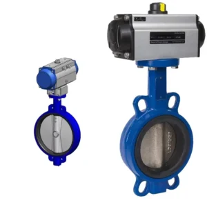 Pneumatic Double Acting Cylinder Control Valve Butterfly Valve